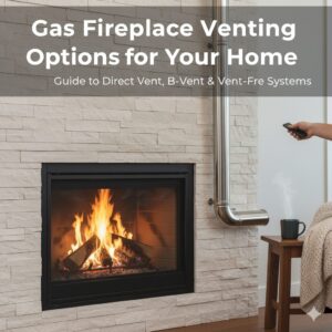 Gas fireplace venting options