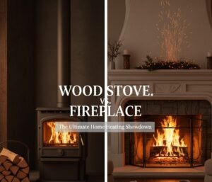Wood stove vs fireplace heating