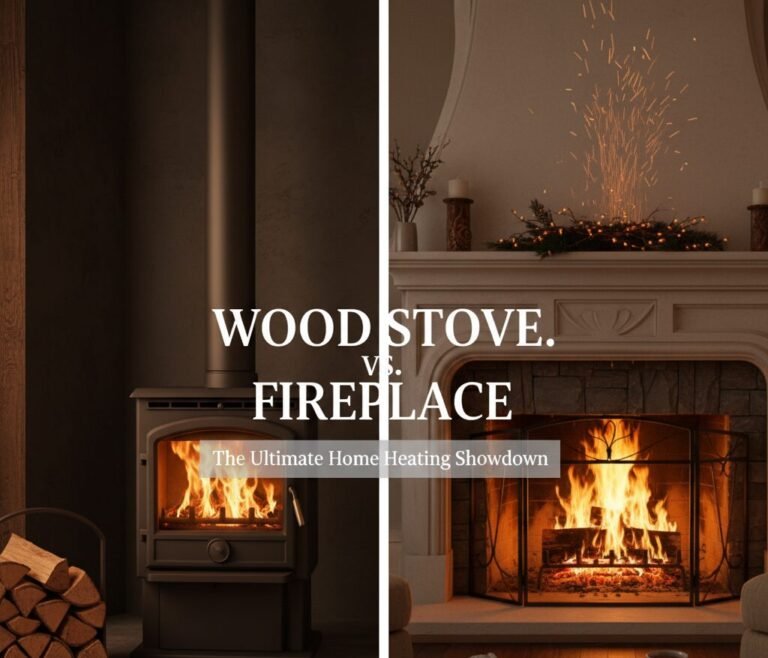 Wood stove vs fireplace heating