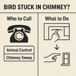 bird stuck in chimney who to call