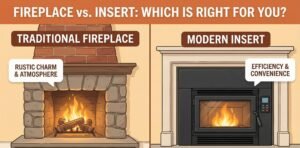 fireplace vs insert