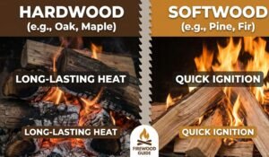 hardwood vs softwood firewood