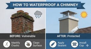 how to waterproof a chimney
