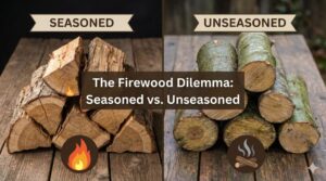 seasoned vs unseasoned firewood