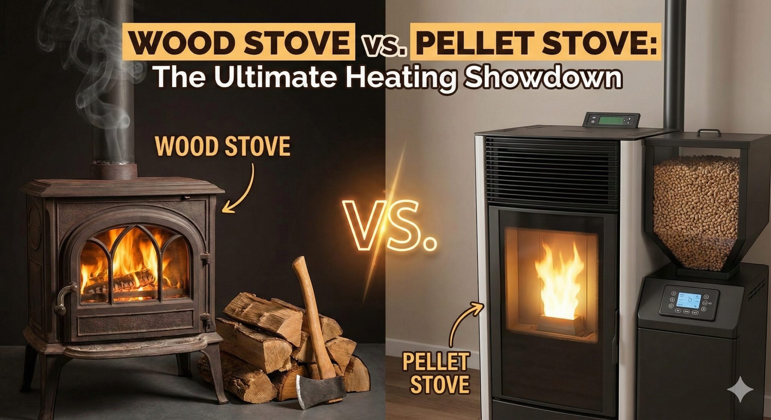 Wood stove vs pellet stove