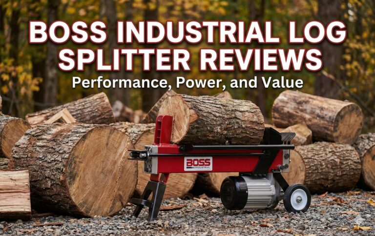boss industrial log splitter reviews