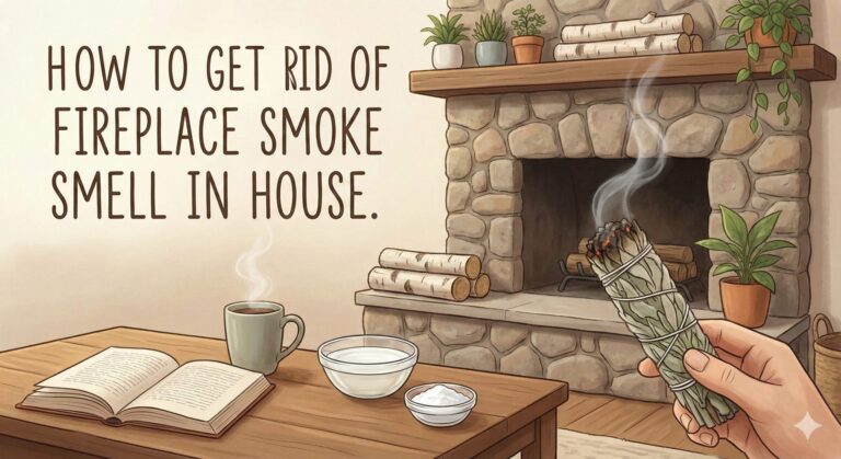 how to get rid of fireplace smoke smell in house