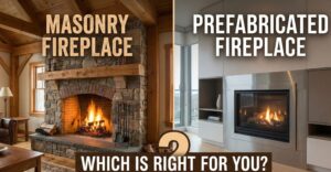 masonry fireplace vs prefabricated