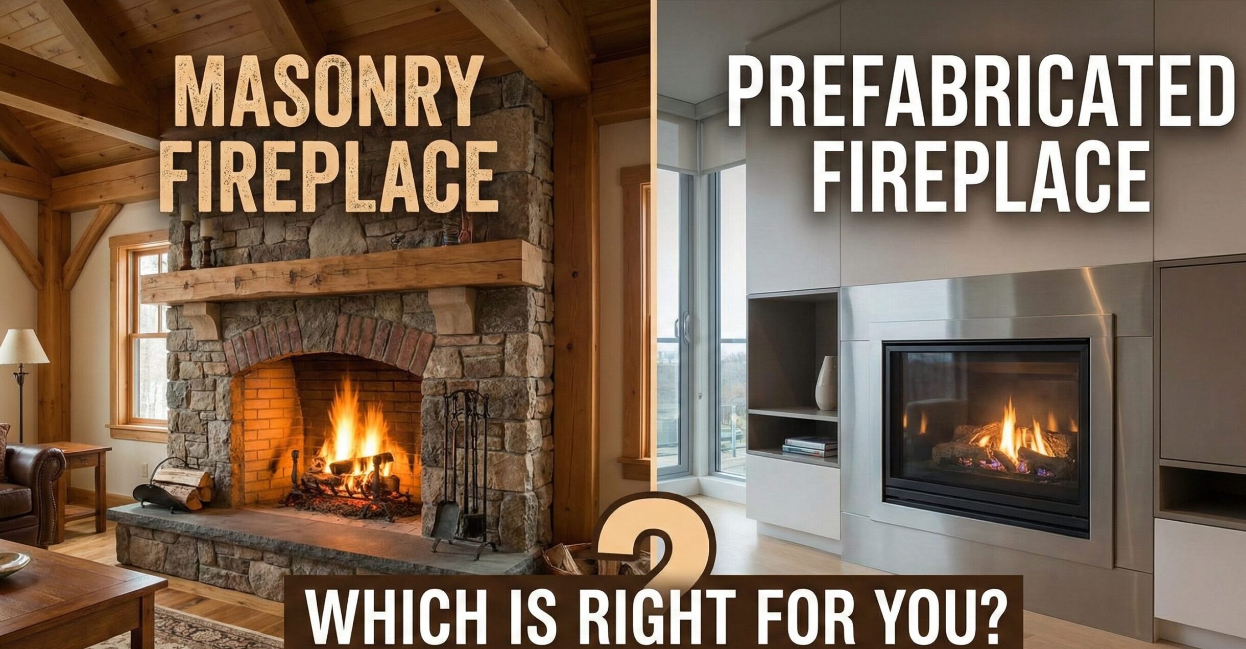 Masonry Fireplace vs. Prefabricated
