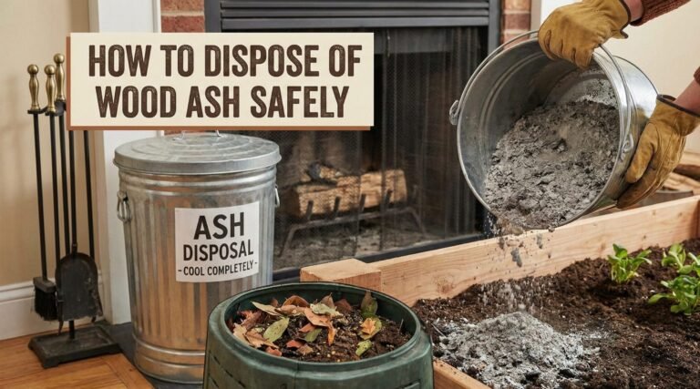 How to dispose of wood ash safely