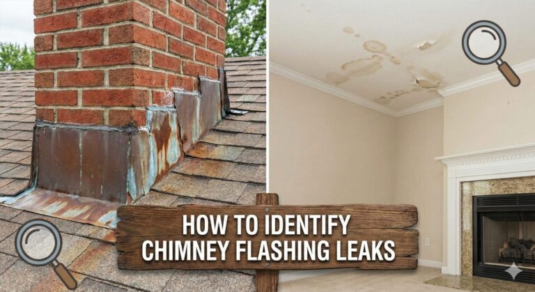 How to identify chimney flashing leaks
