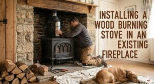 installing a wood burning stove in an existing fireplace