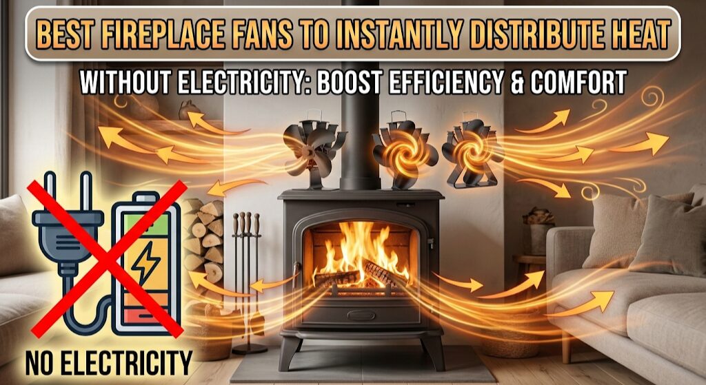 The 5 Best Fireplace Fans to Instantly Distribute Heat Without Electricity