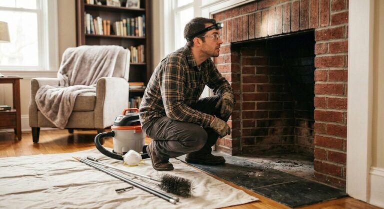 How to clean a chimney flue DIY