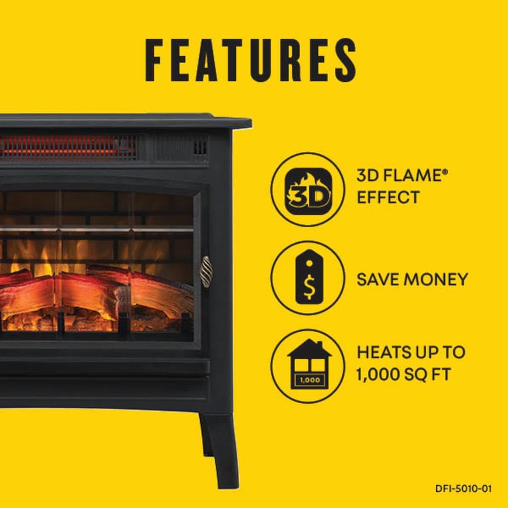 Duraflame electric fireplace stove control panel