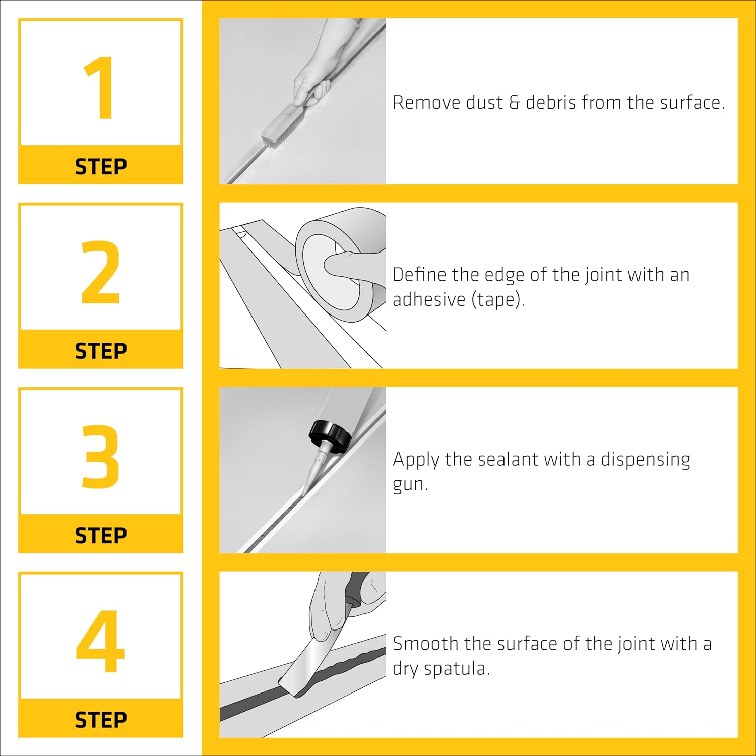 Sikaflex Construction Sealant Limestone shown for construction joint sealing